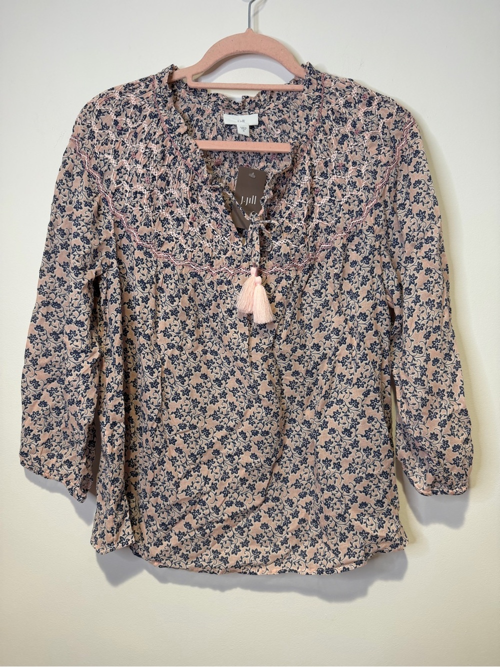 NWT j jill floral blouse size medium